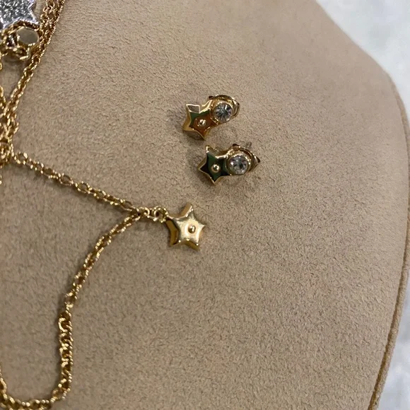 NWOT Coach Charm Necklace and Earrings Set - Picture 10 of 12